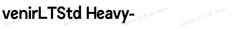 venirLTStd Heavy字体转换